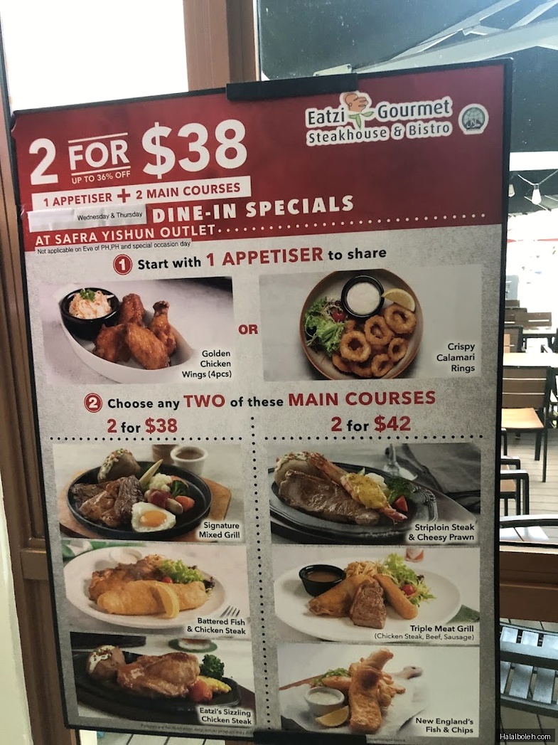 Eatzi Gourmet Restaurant - menu