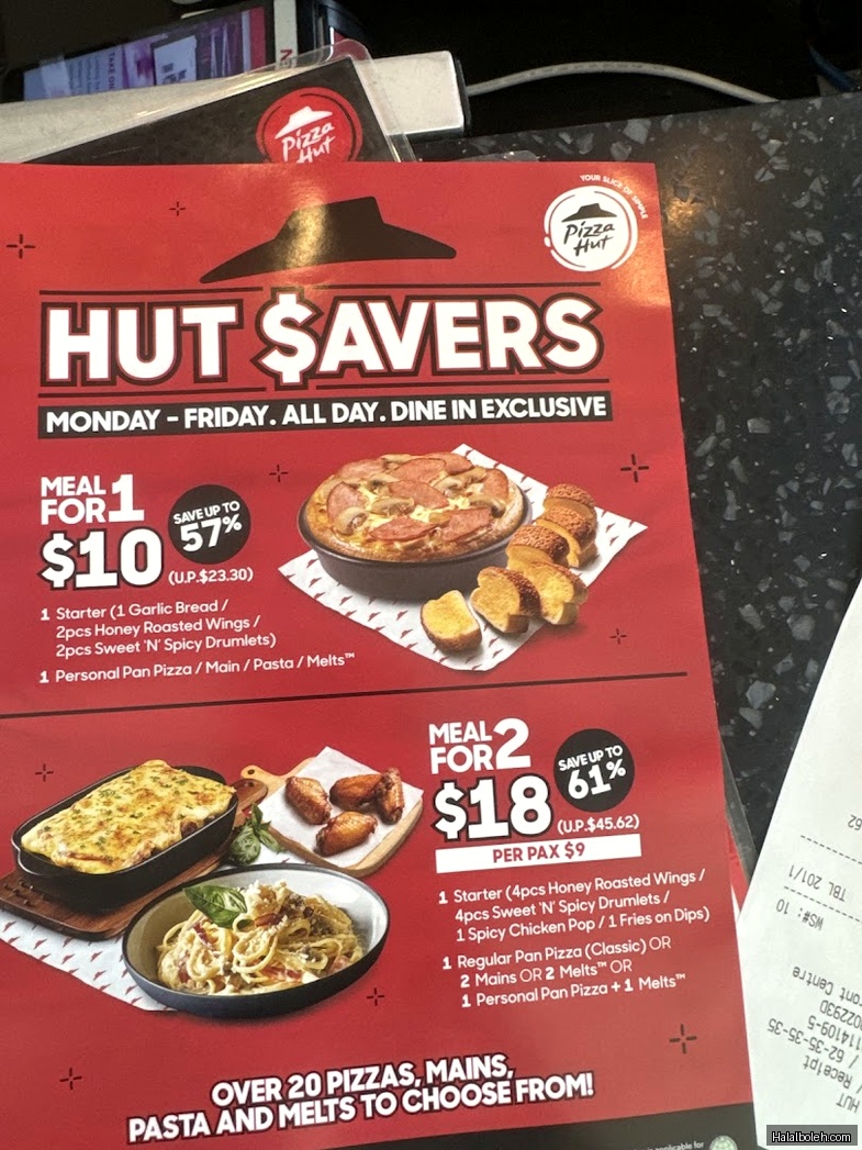 Pizza Hut - menu