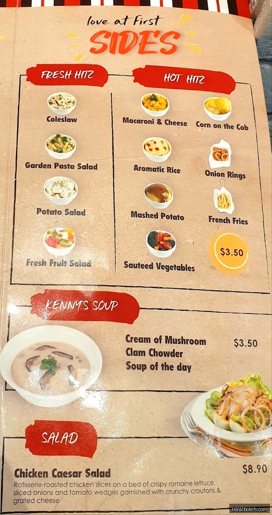 Kenny Rogers Roasters - menu