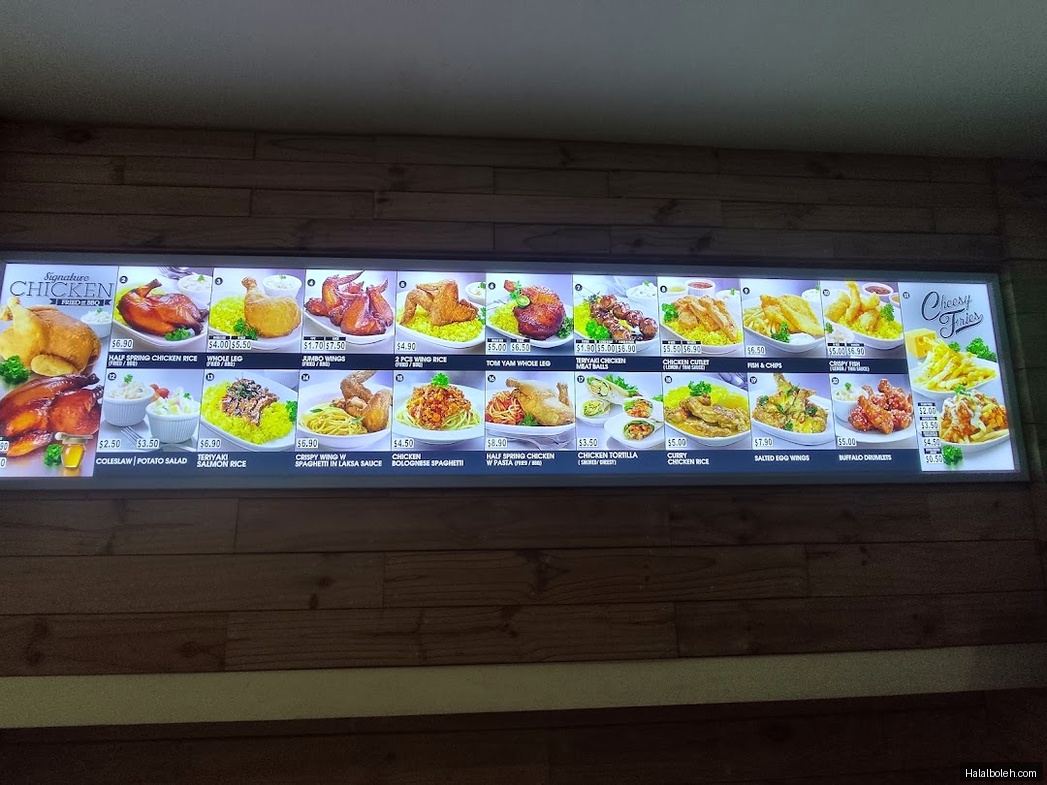 Tenderfresh Xpress - menu