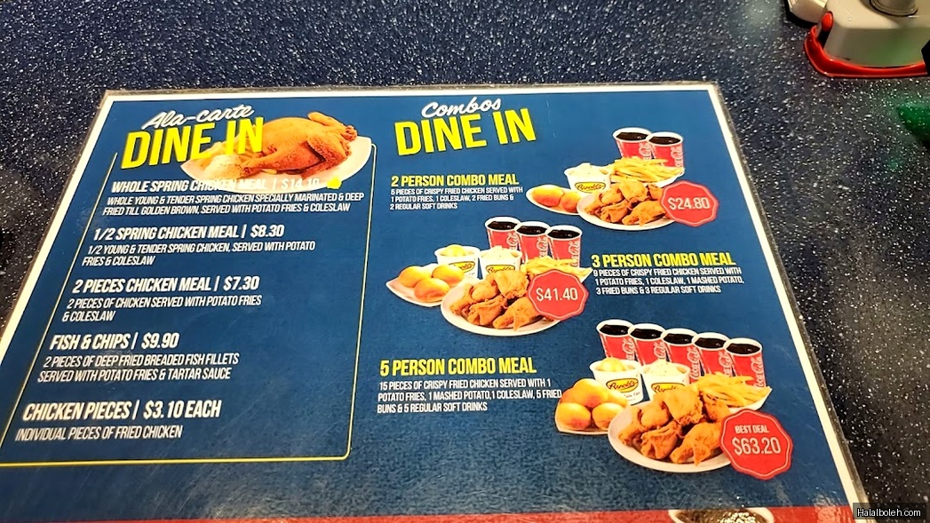 Arnold's Fried Chicken at City Plaza - Menu