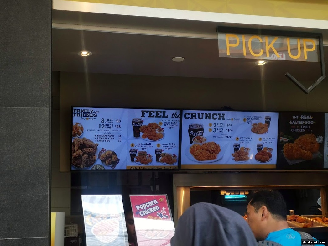Texas Chicken - menu