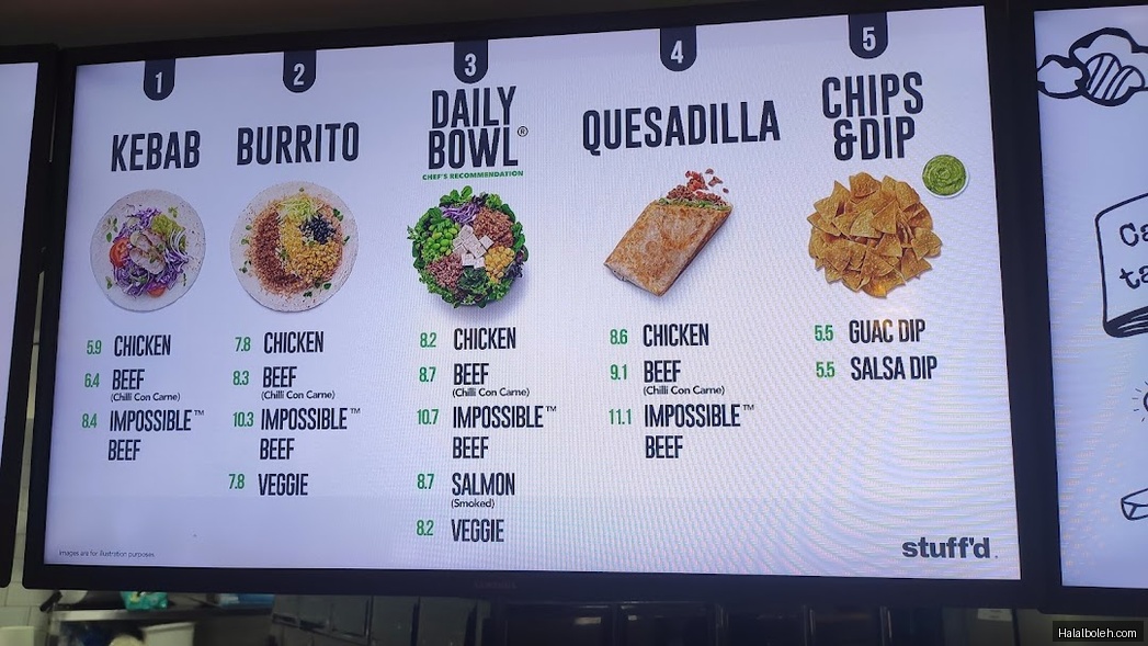 Stuff'd - menu