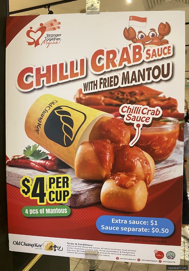 Old Chang Kee - menu