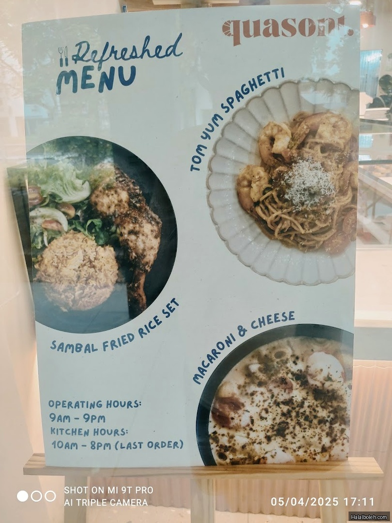 Quason at 888 Plaza - Menu