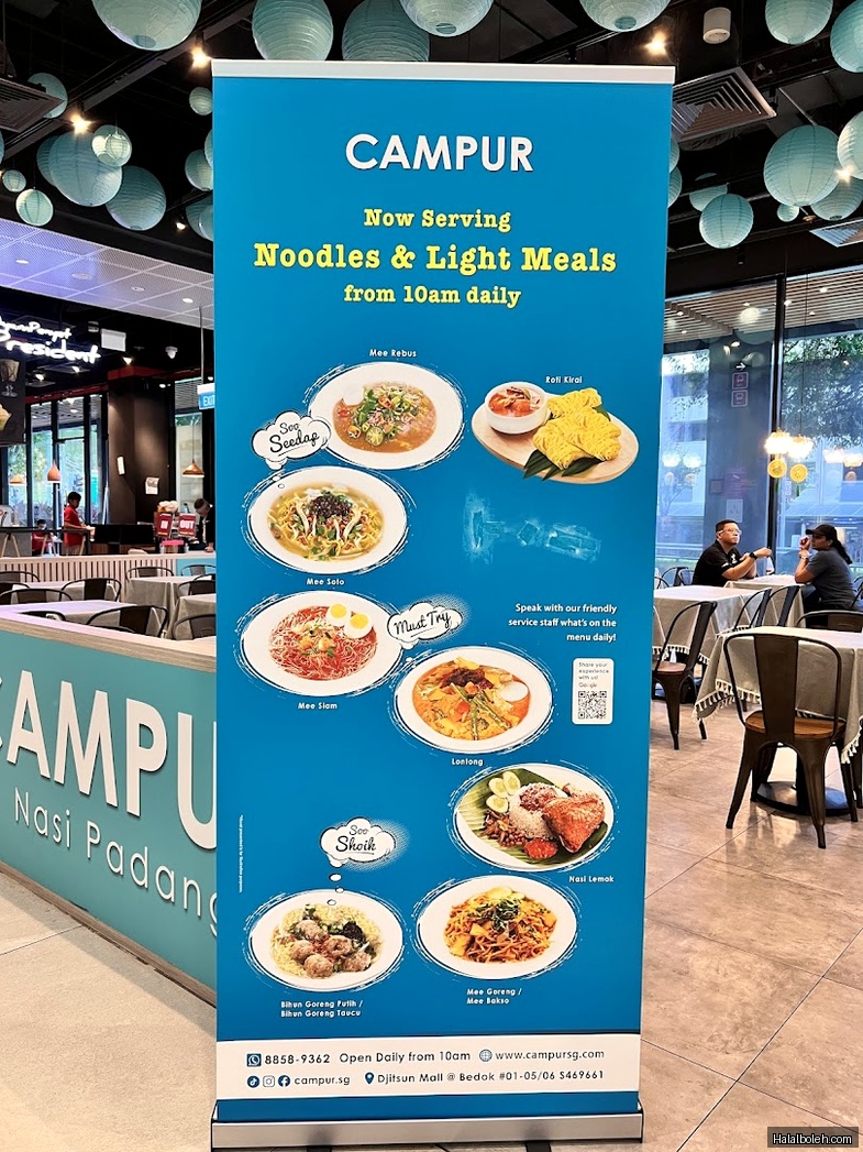 Campur - menu