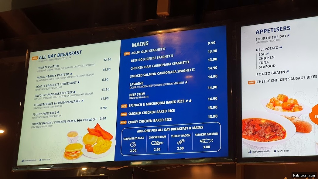Delifrance - menu