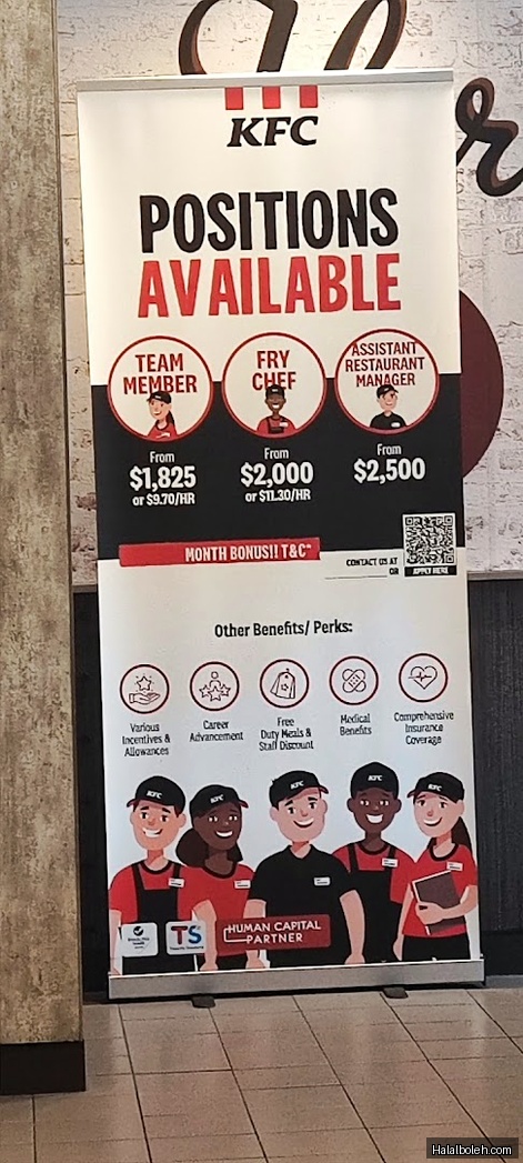 KFC - menu