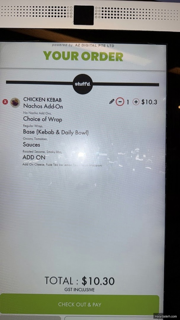 Stuff'd - menu