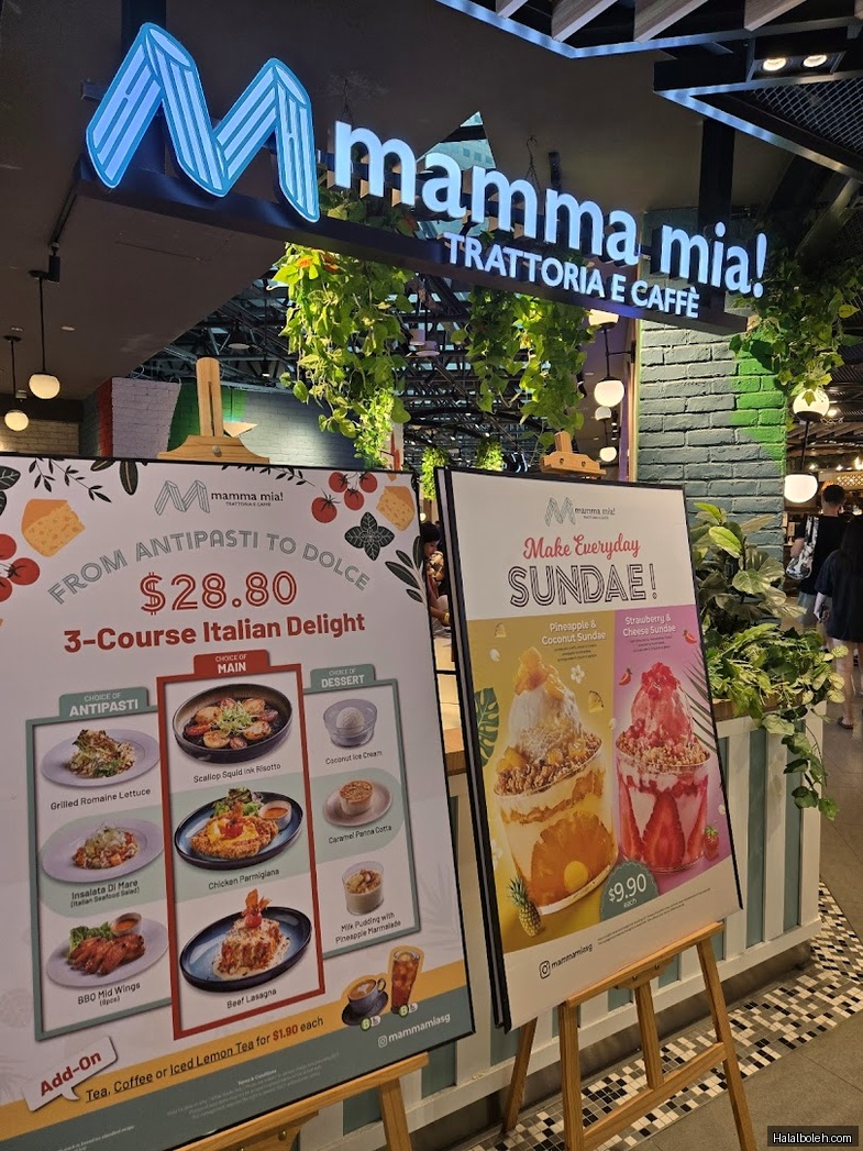 Mamma Mia Trattoria - menu