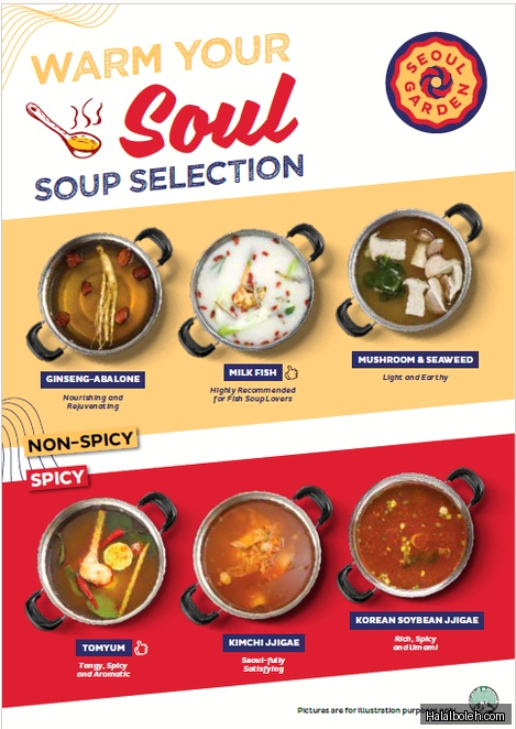 Seoul Garden - menu
