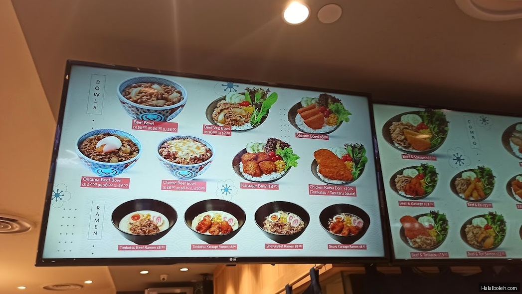 Yoshinoya - menu