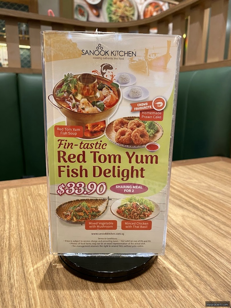 Sanook Kitchen - menu