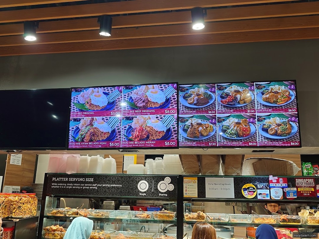 Rumah Makan Minang - menu