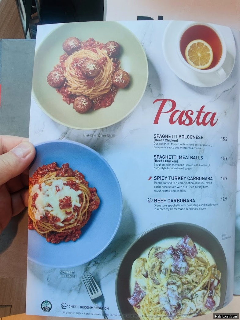 Secret Recipe - menu