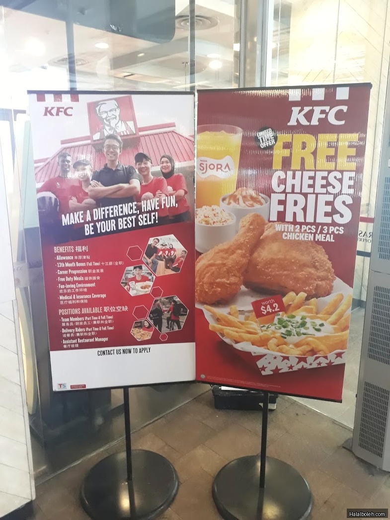 KFC - menu