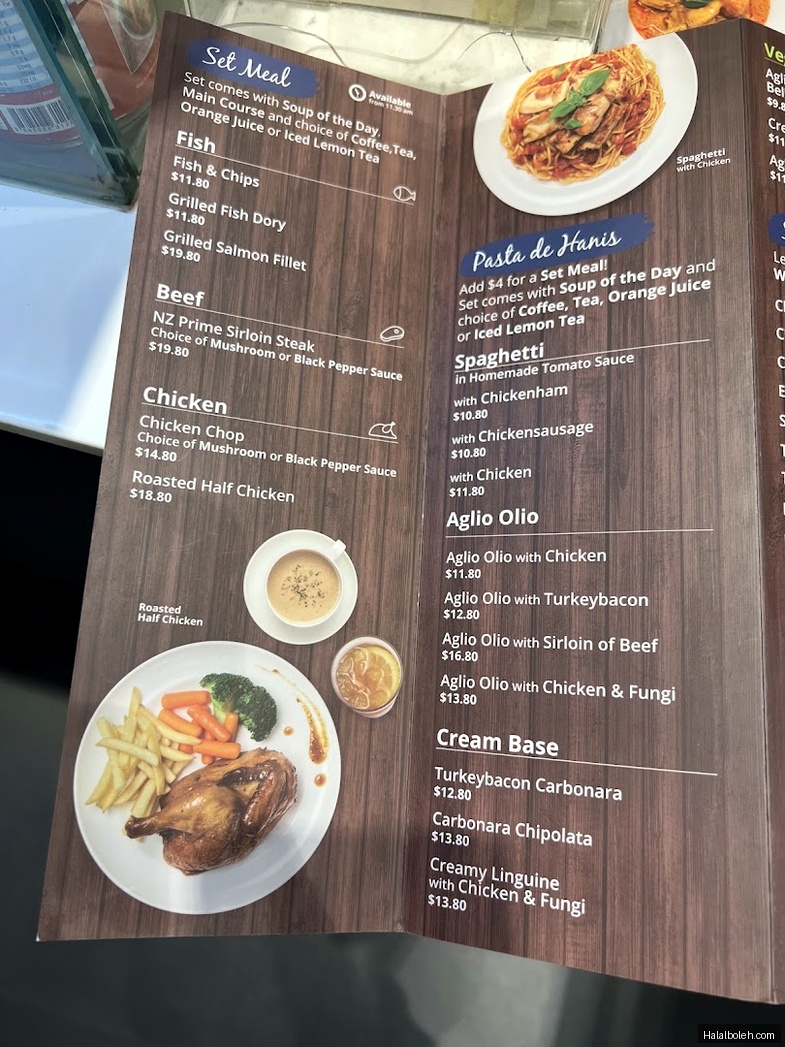 Hanis Cafe & Bakery at Eastpoint Mall - Menu