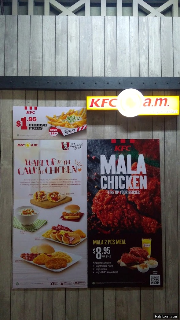KFC - menu