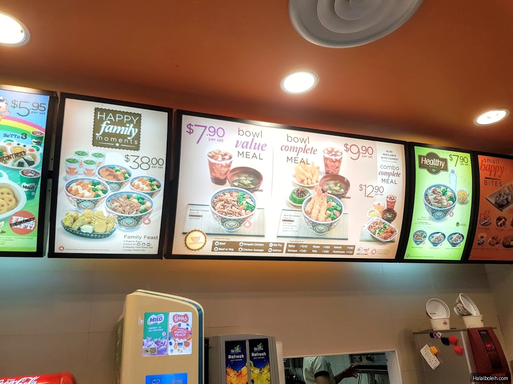 Yoshinoya - menu