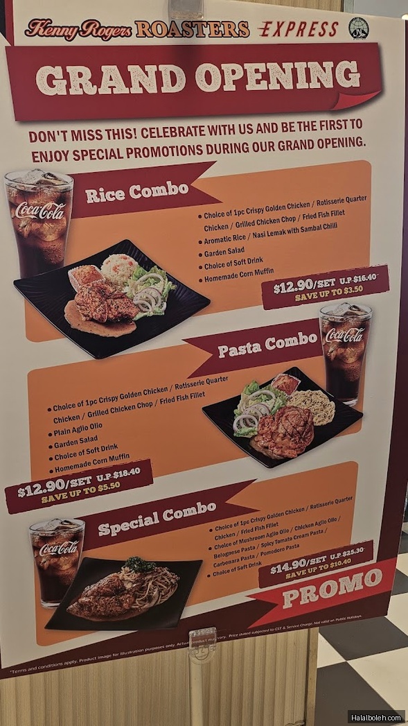 Kenny Rogers Roasters - menu