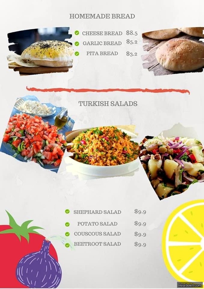 Kebab Station at 920 East Coast Parkway - Menu