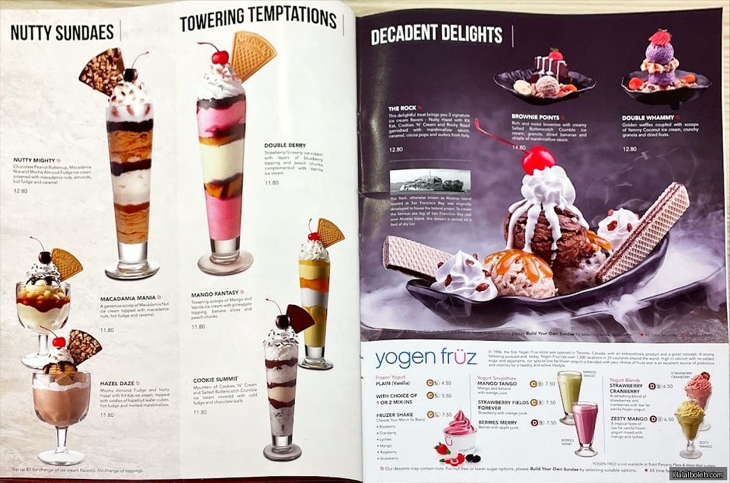 Swensen's - menu