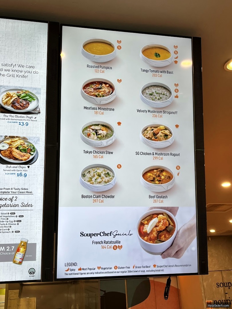 The Soup Spoon - menu