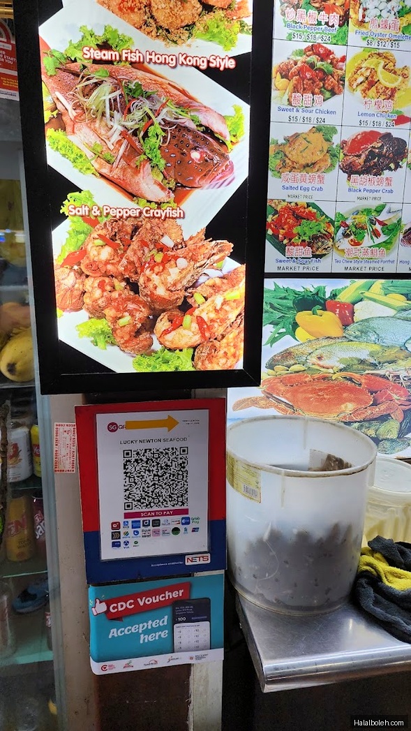 Lucky Newton Seafood - menu