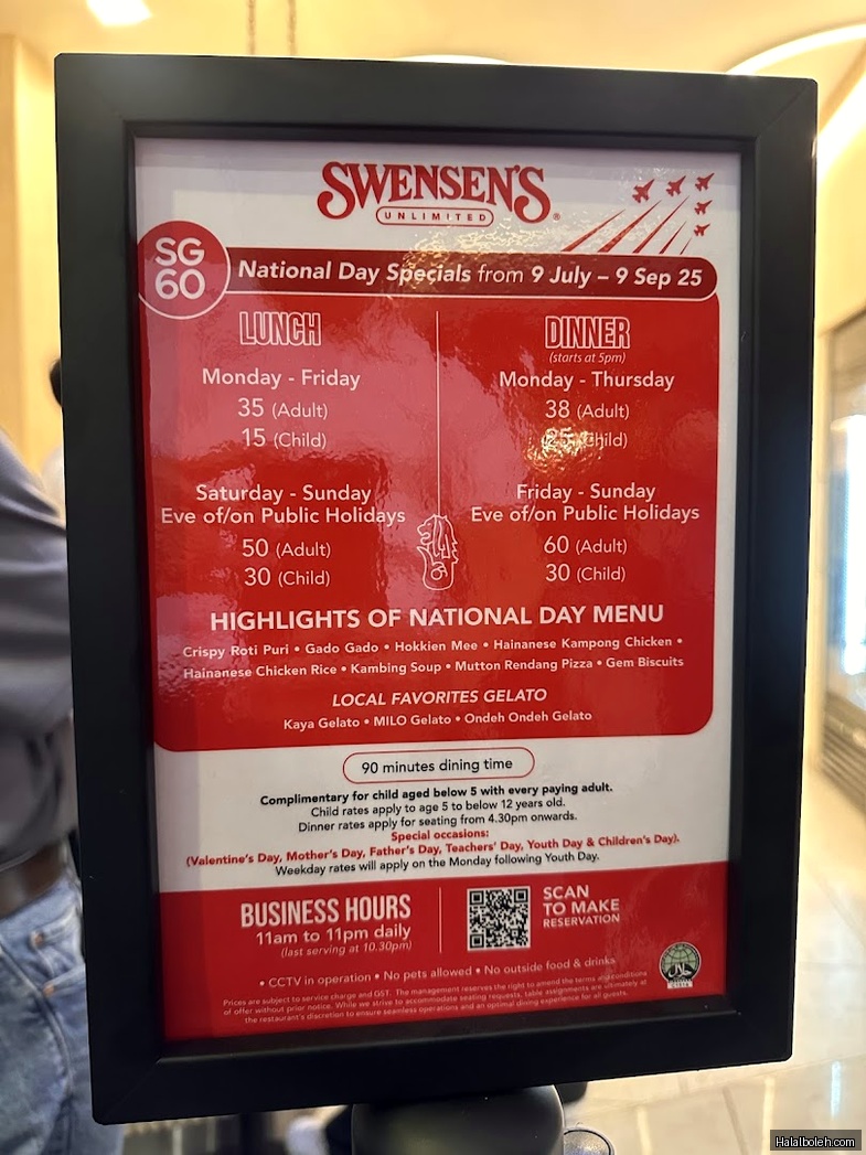 Swensen's Unlimited - menu