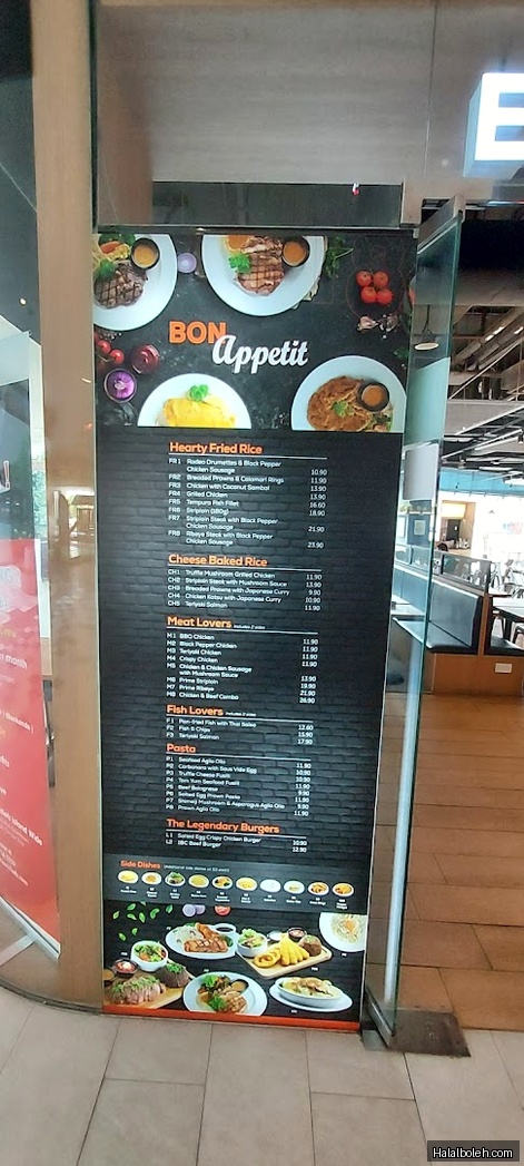 Eighteen Chefs - menu