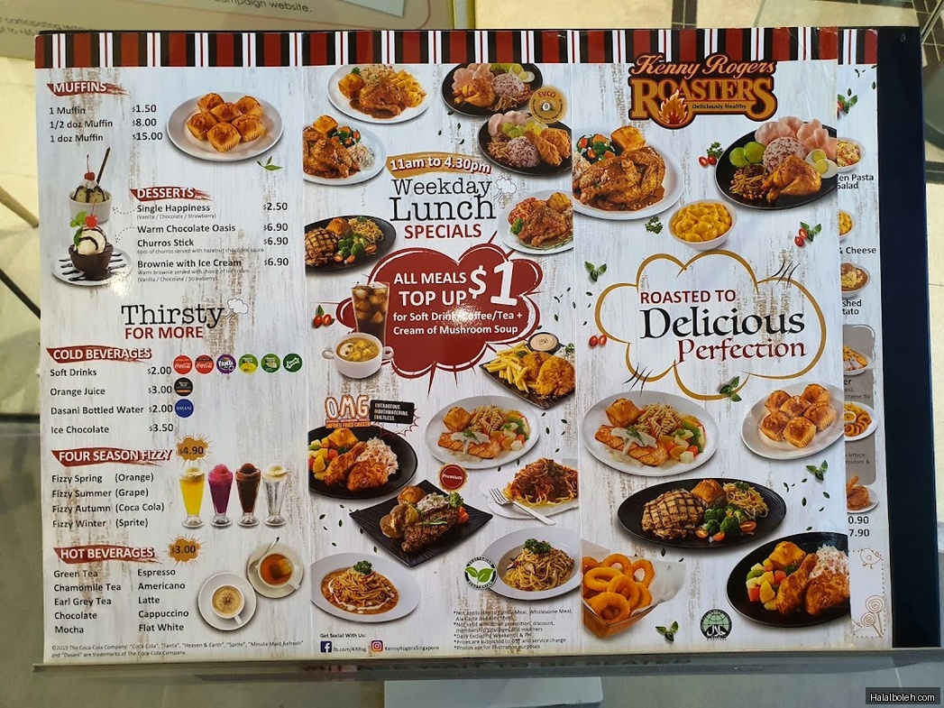 Kenny Rogers Roasters - menu