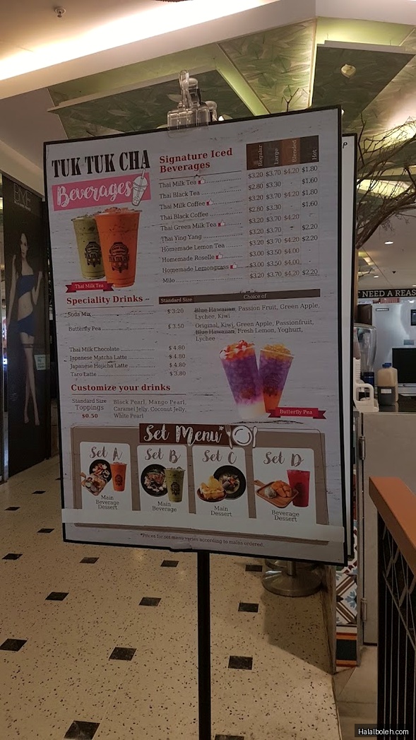 Tuk Tuk Cha - menu