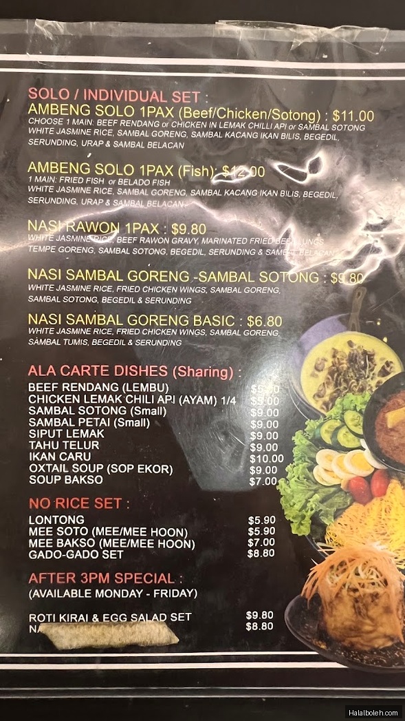 Pu3 Restaurant - menu