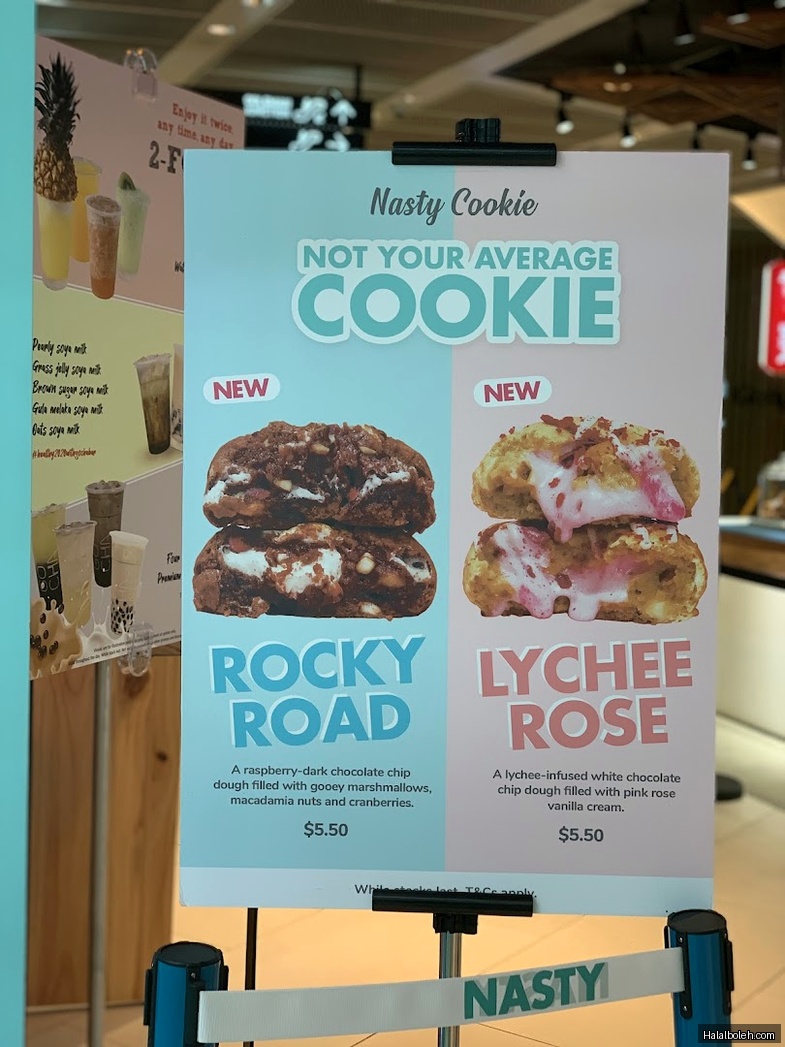 Nasty Cookie - menu