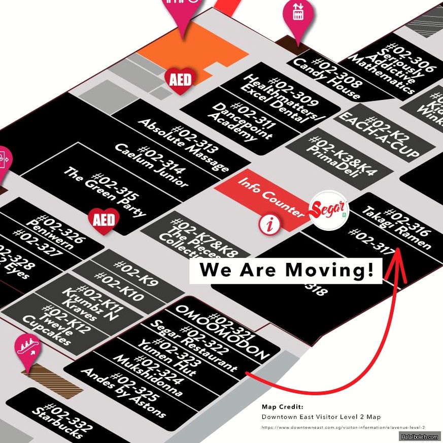 Segar Restaurant at Downtown East Mall - Menu