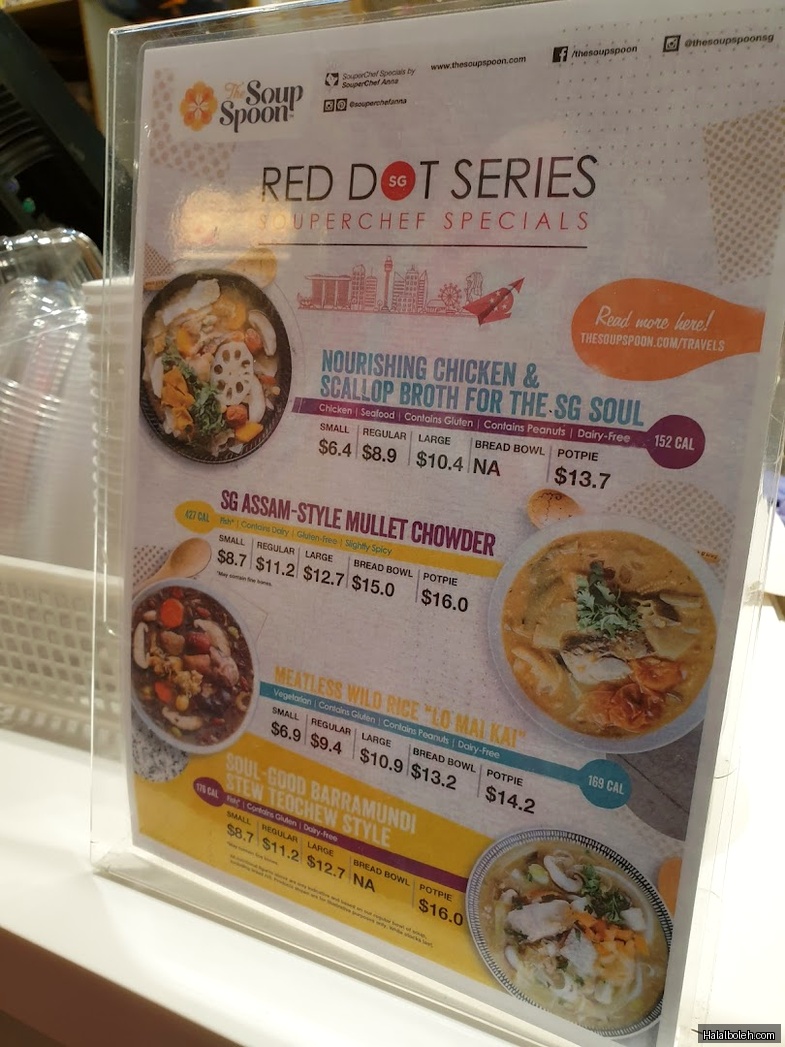 The Soup Spoon - menu