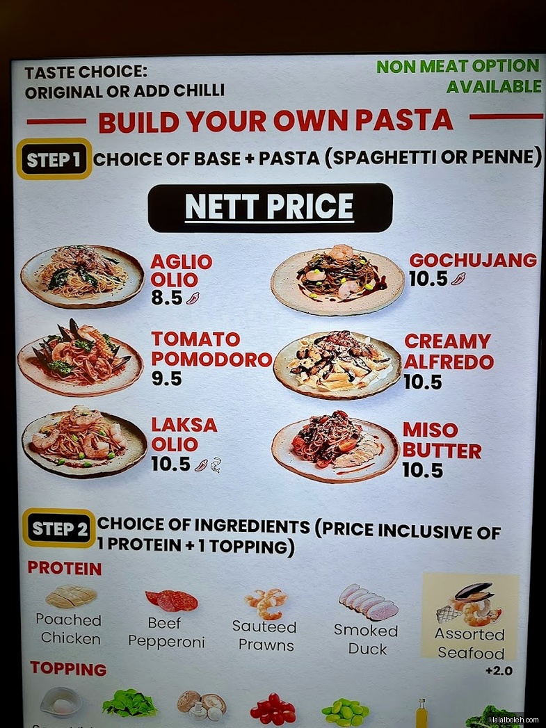 Twyst - menu