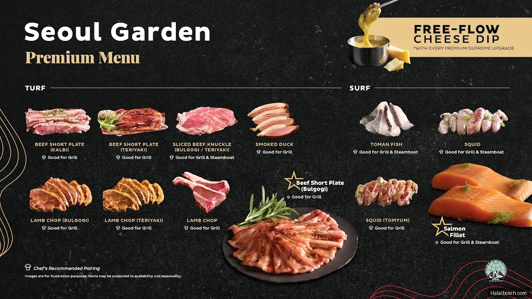 Seoul Garden - menu