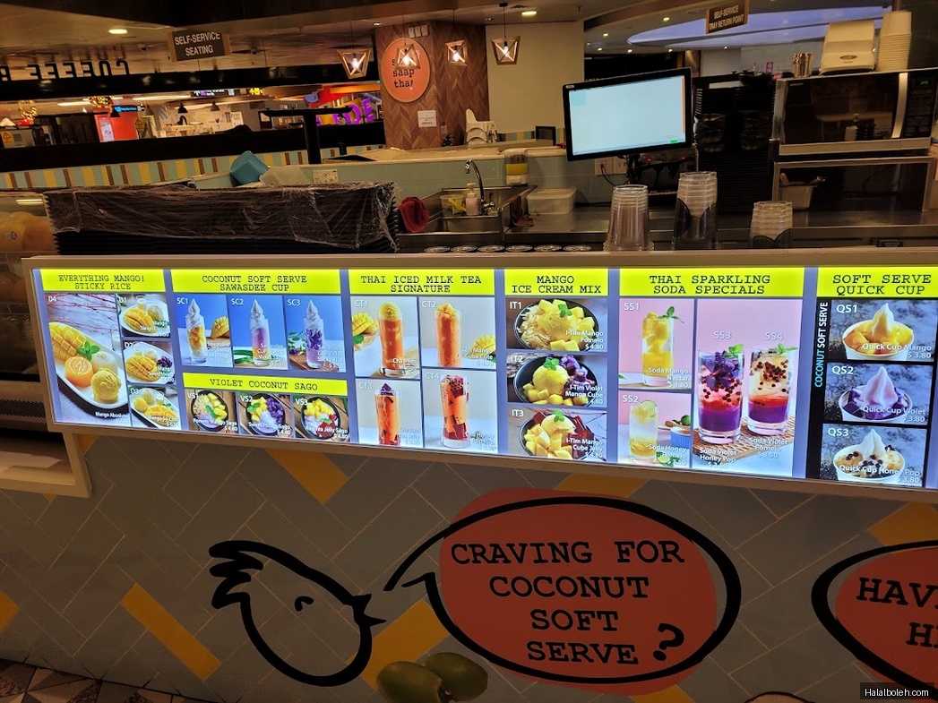 Saap Saap Thai - menu