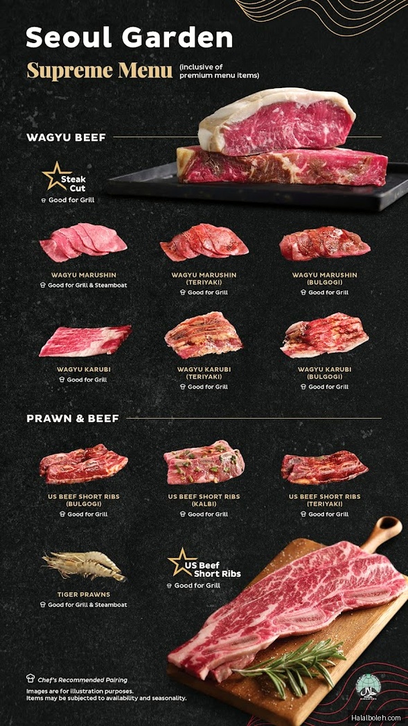 Seoul Garden HOTPOT - menu