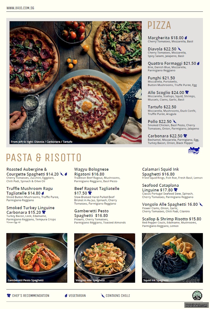 Brio - menu