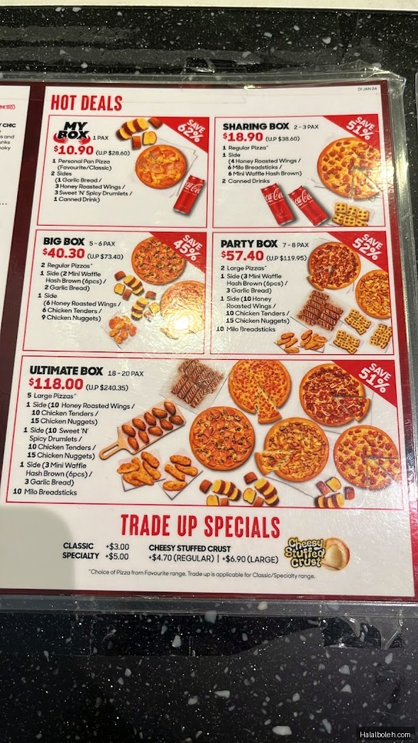 Pizza Hut - menu