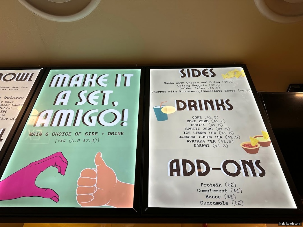 Merhaba Amigo - menu