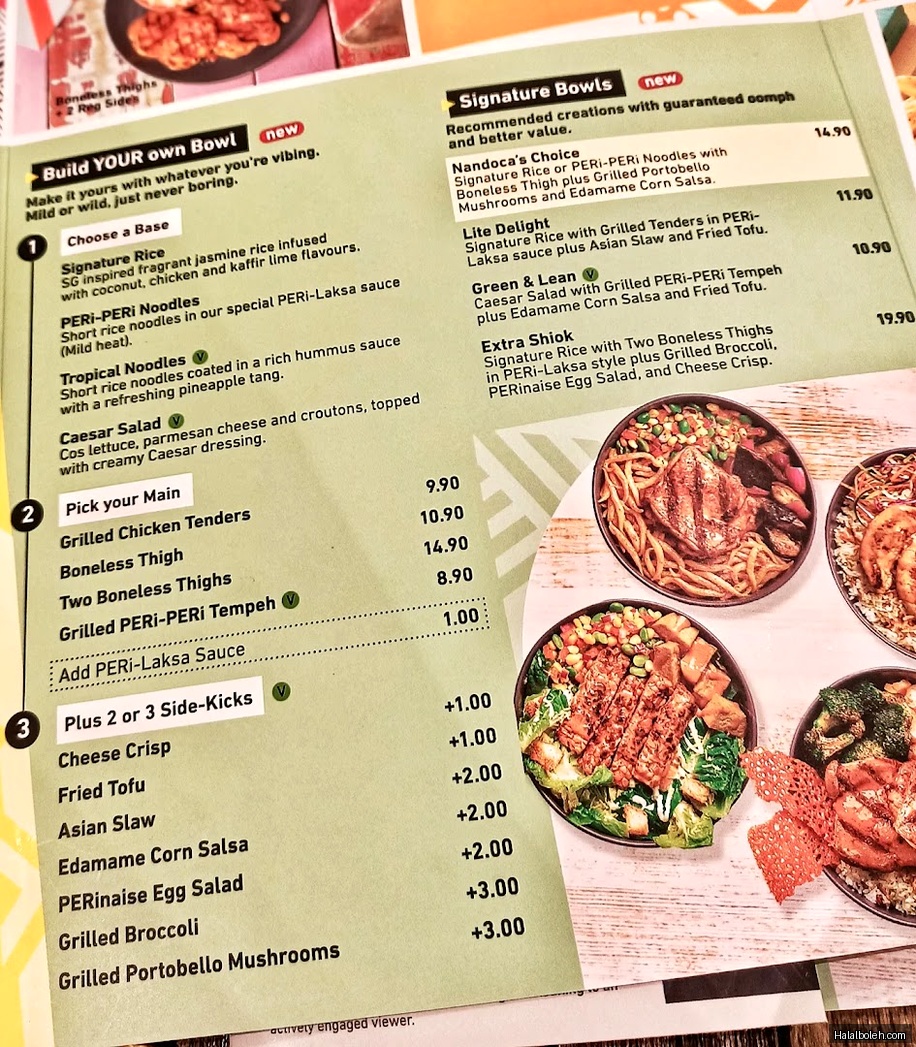 Nando's - menu