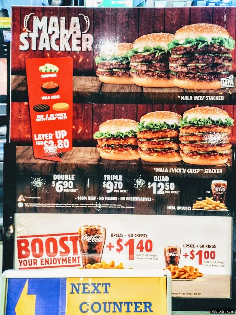 Burger King - menu