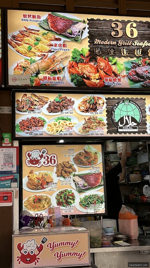 Modern Grill Seafood - menu