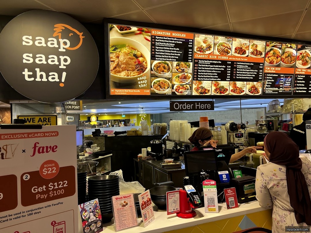 Saap Saap Thai - menu