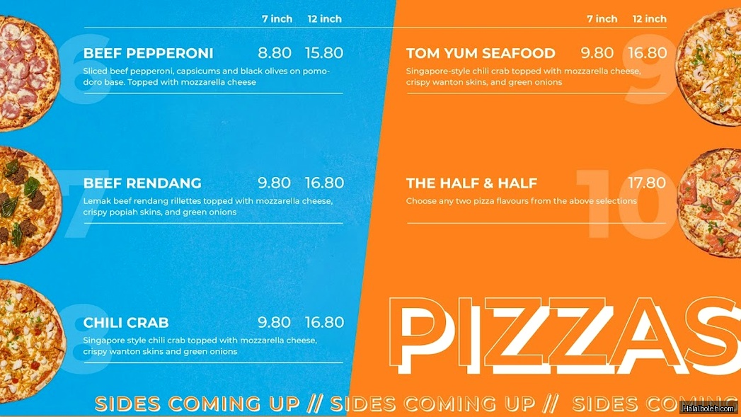 Timbre Pizza - menu