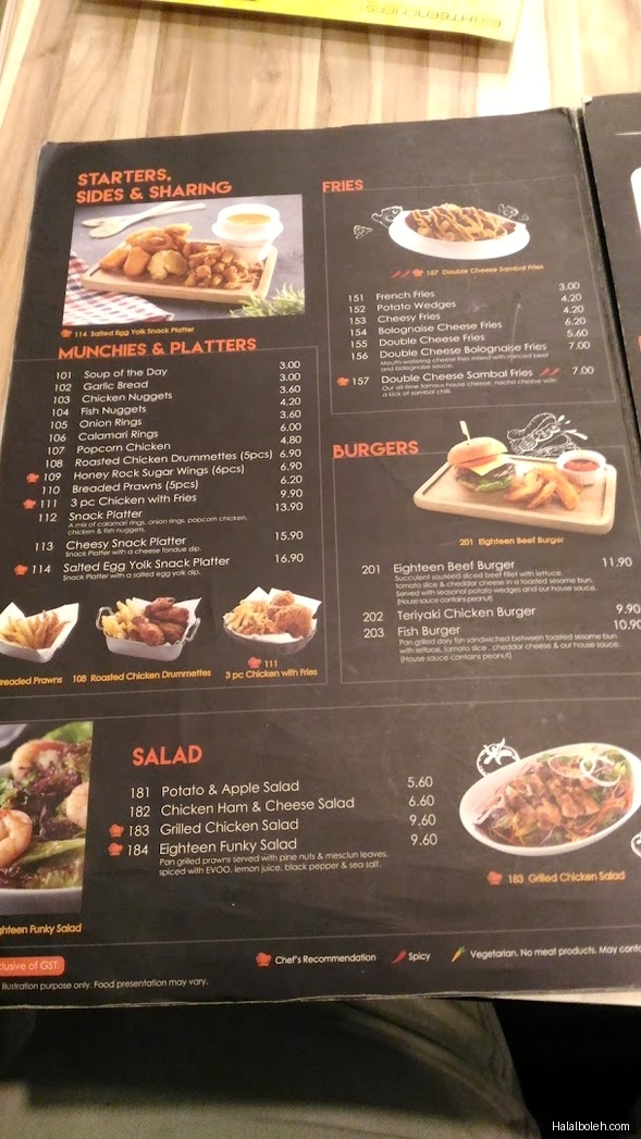 FS Cafe - menu