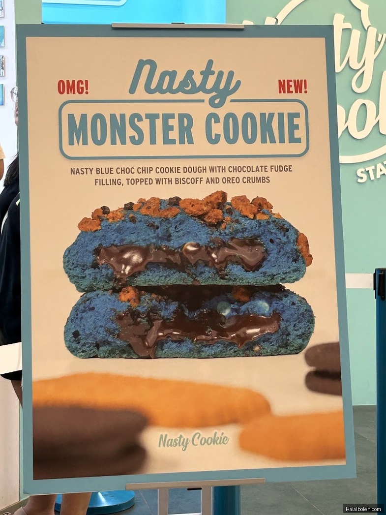 Nasty Cookie - menu